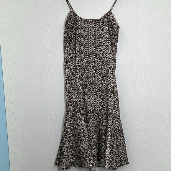 Urban Outfitters - Animals Leopard Print Adjustable Straps Midi Dress Size Small - Picture 10 of 11